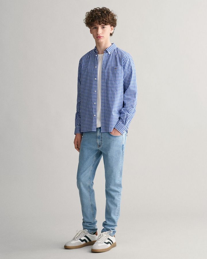 Poplin Gingham Shield Shirt