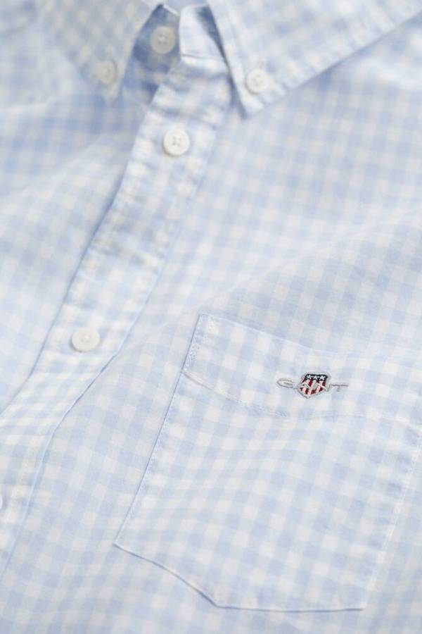 Poplin Gingham Shield Shirt