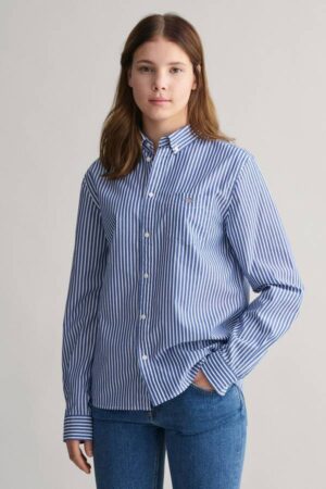 Teens Shield Striped Poplin Shirt