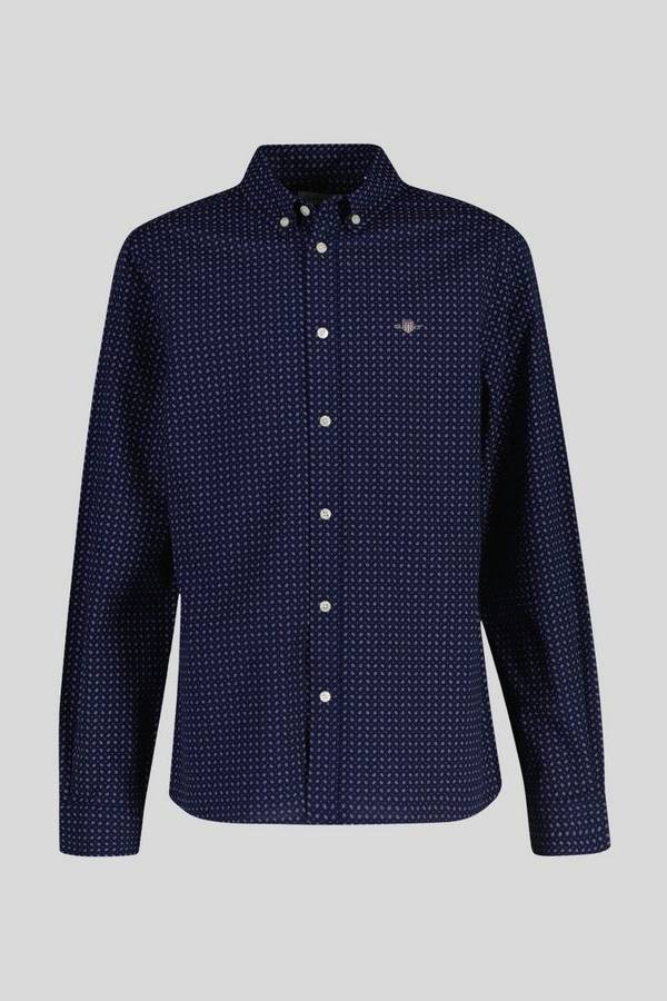 Poplin Micro Print Shirt