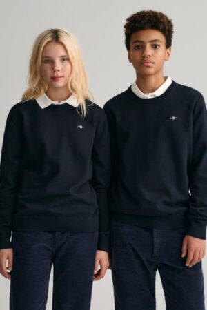 Teens Shield Classic Cotton Crew Neck Sweater