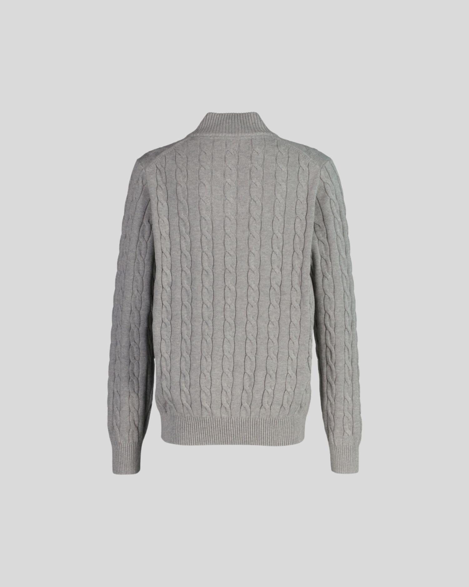 Teens Cotton Cable Knit Half-Zip Sweater