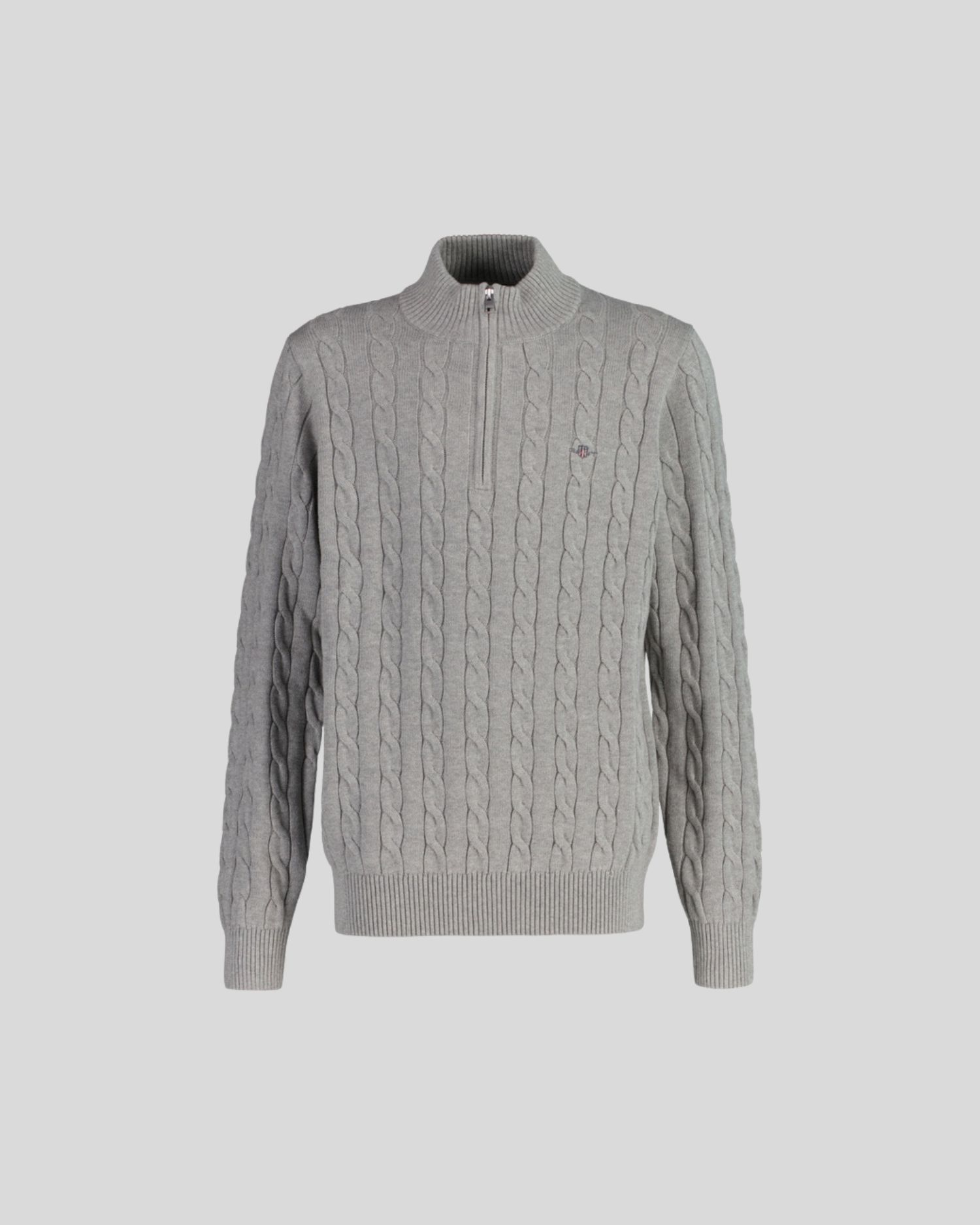 Teens Cotton Cable Knit Half-Zip Sweater