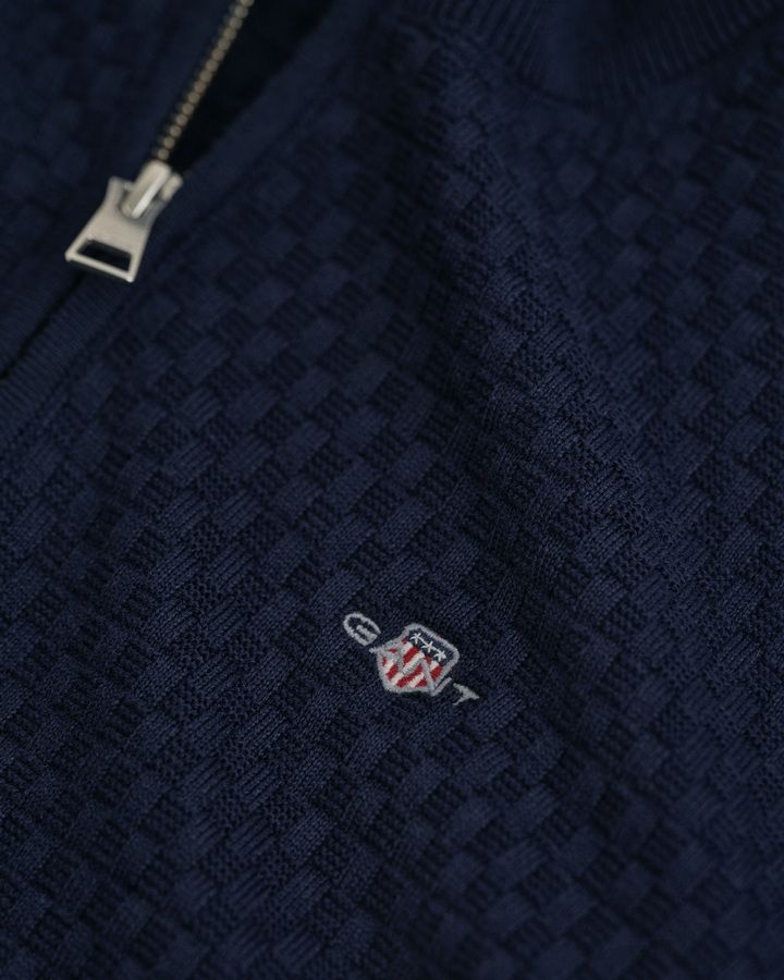 Teens Micro Textured Half-Zip Sweater