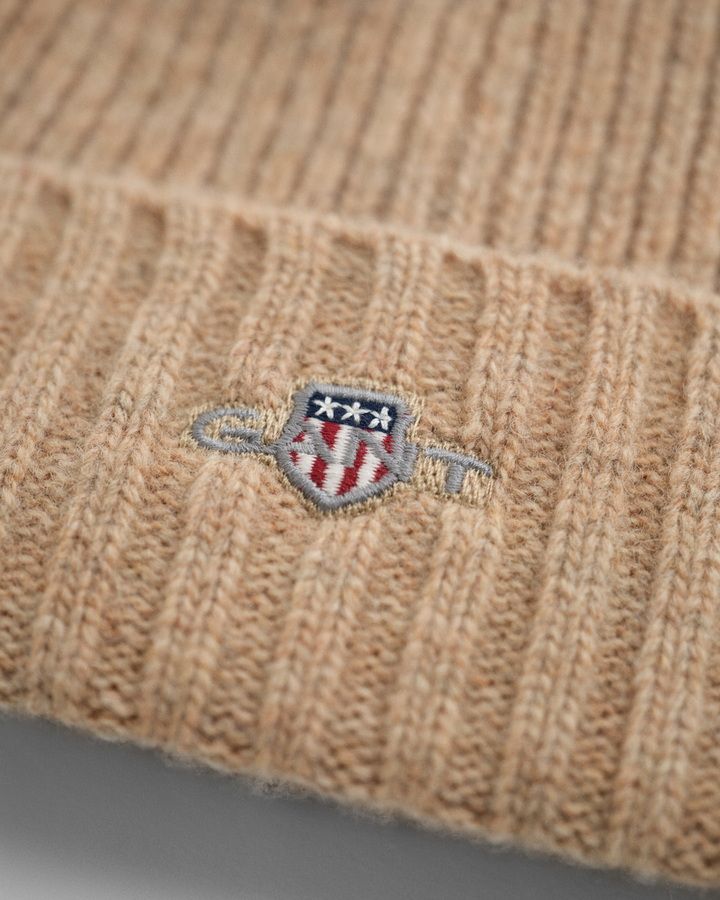 UNISEX. SHIELD WOOL BEANIE