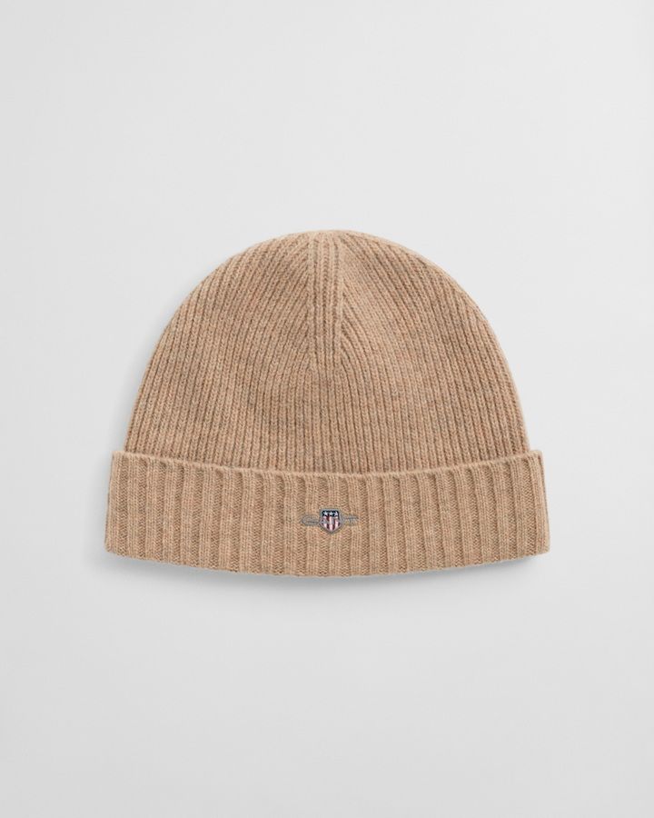 UNISEX. SHIELD WOOL BEANIE