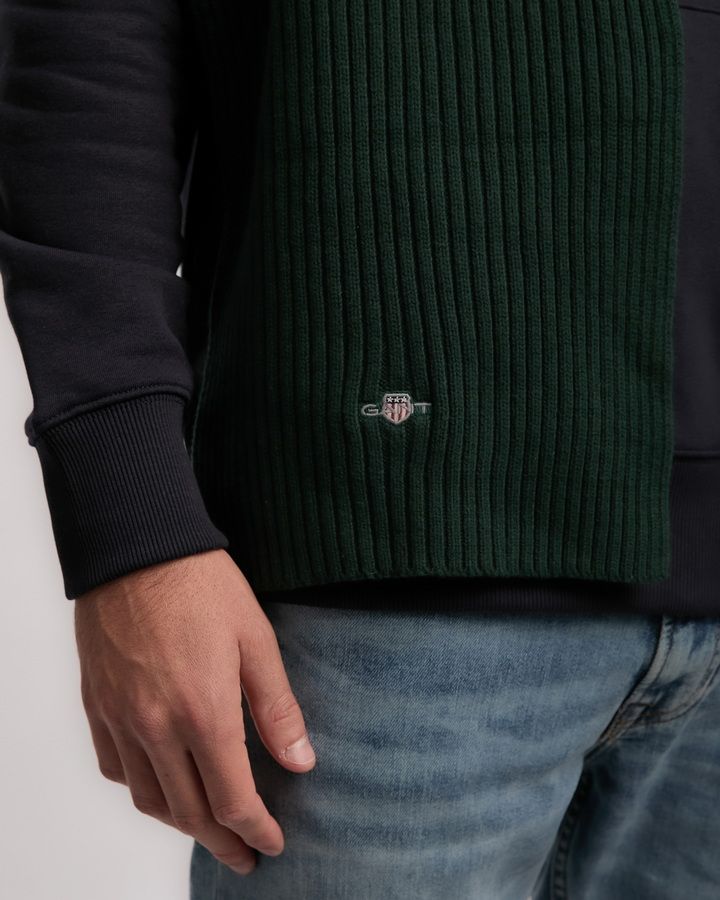 Cotton Blend Logo Scarf