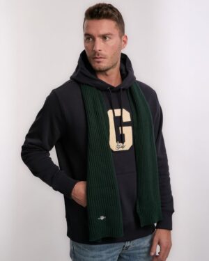 Cotton Blend Logo Scarf