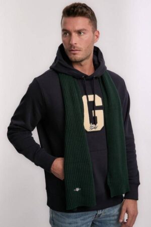 Cotton Blend Logo Scarf