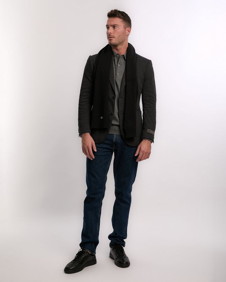 Cotton Blend Logo Scarf