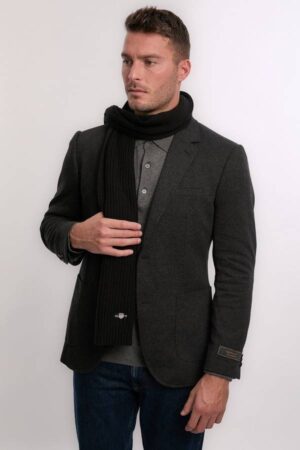 Cotton Blend Logo Scarf