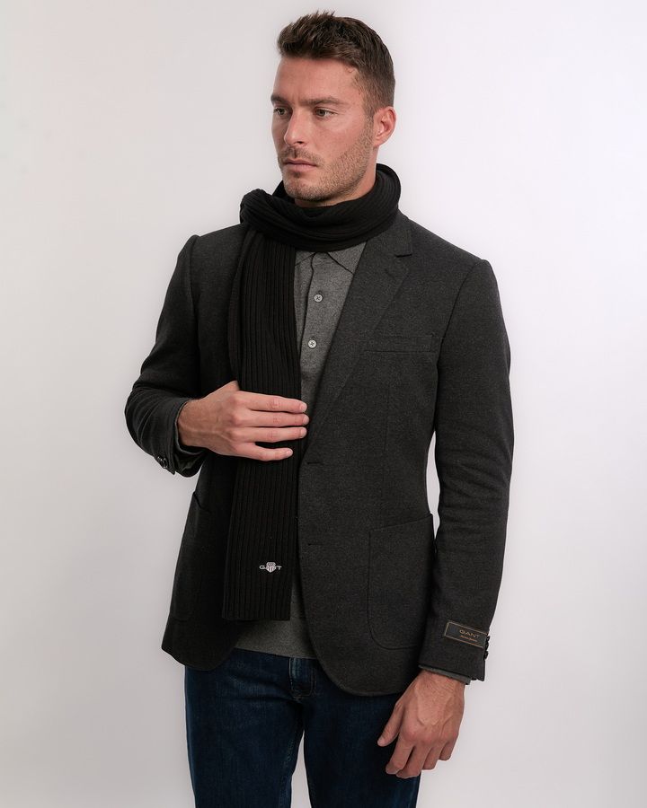 Cotton Blend Logo Scarf