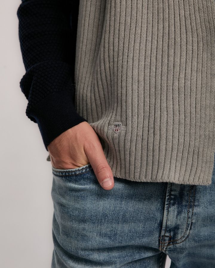 Cotton Blend Logo Scarf