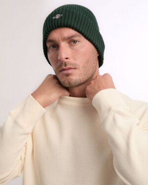 Cotton Blend Logo Beanie