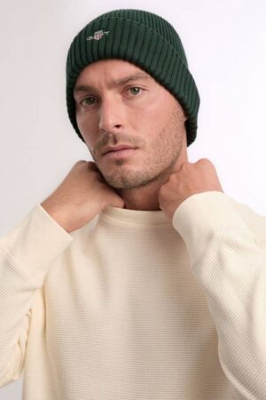 Cotton Blend Logo Beanie