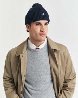 Cotton Blend Logo Beanie