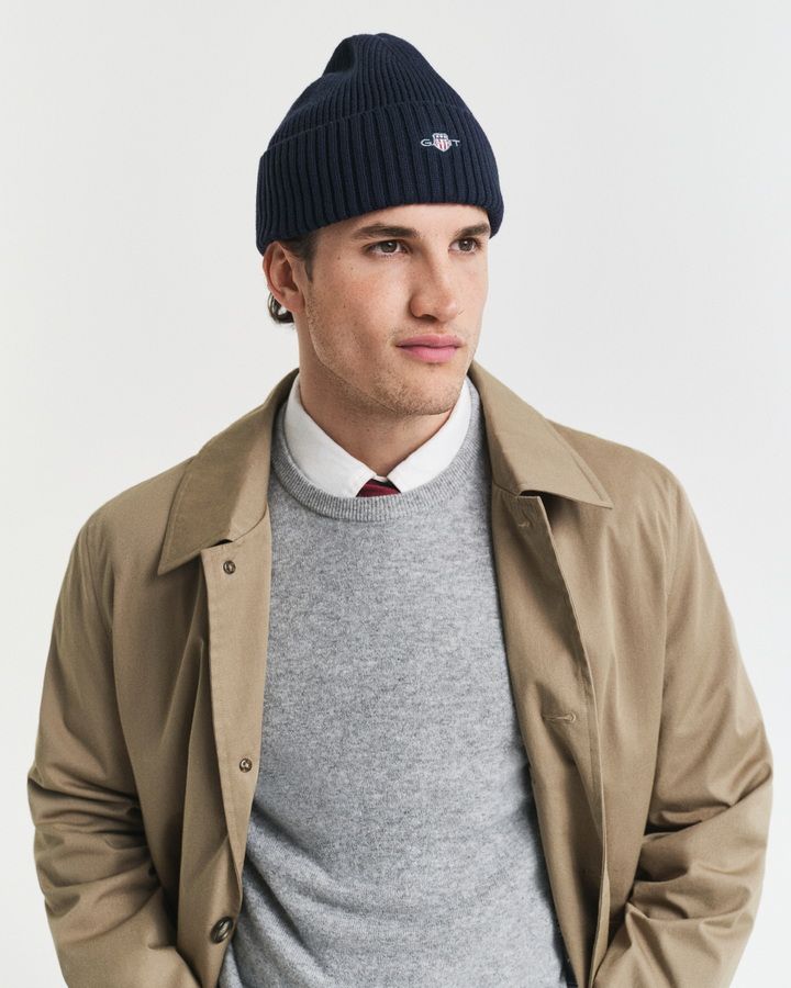 Cotton Blend Logo Beanie