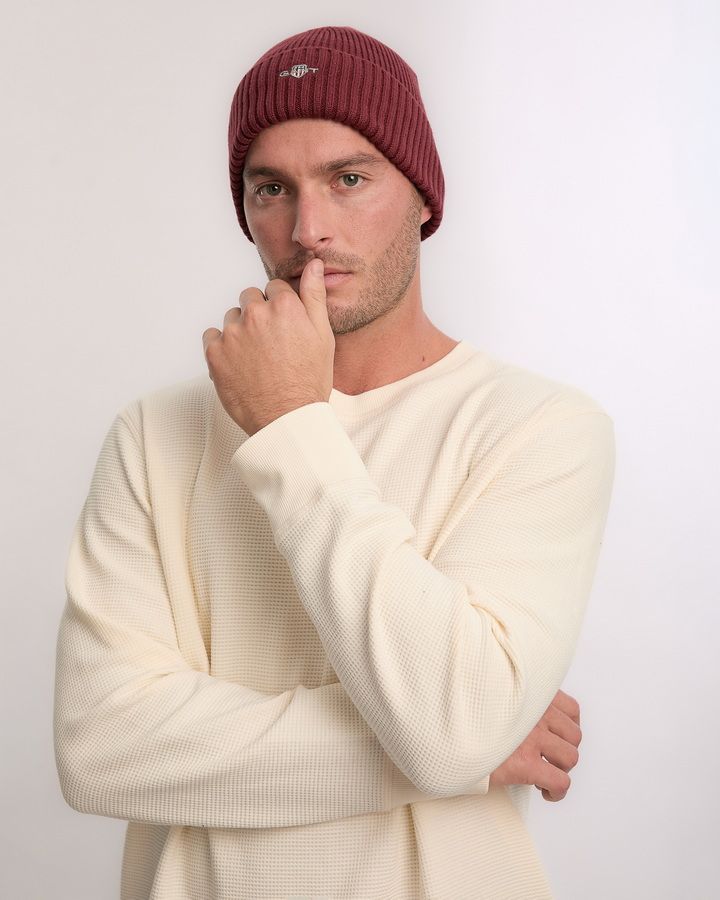 Cotton Blend Logo Beanie