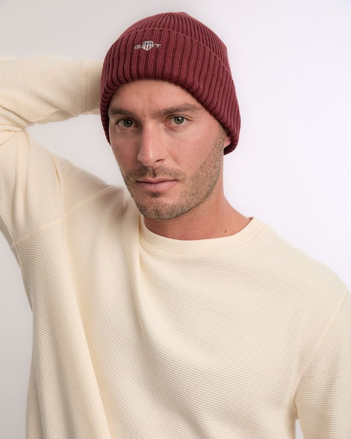 Cotton Blend Logo Beanie