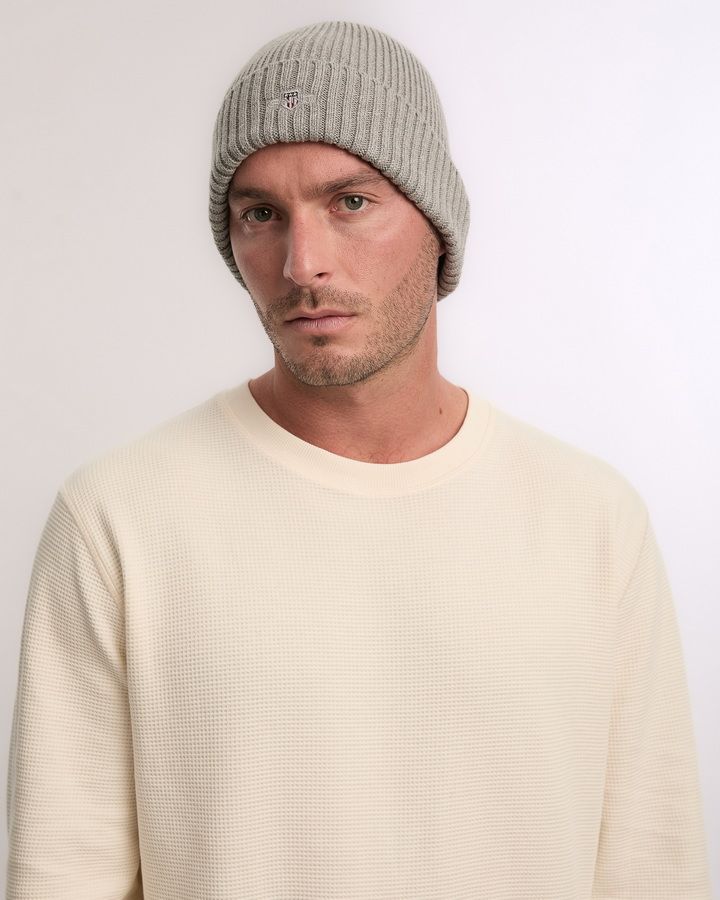 Cotton Blend Logo Beanie