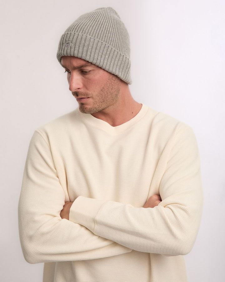 Cotton Blend Logo Beanie