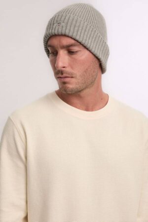 Cotton Blend Logo Beanie