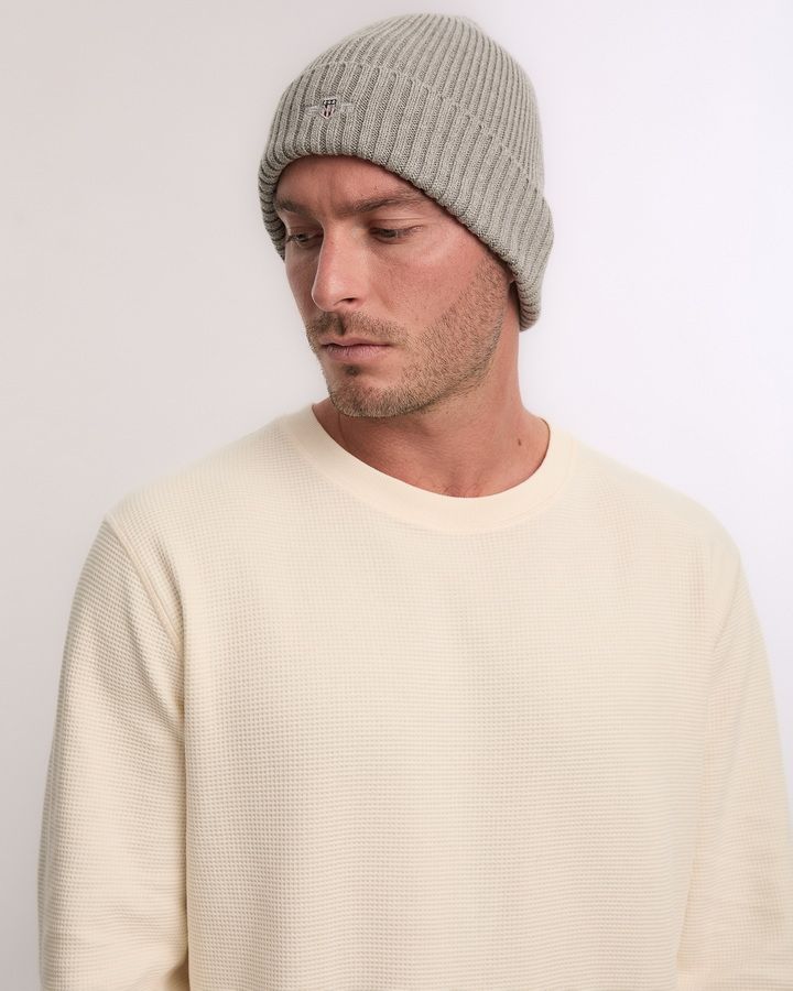 Cotton Blend Logo Beanie