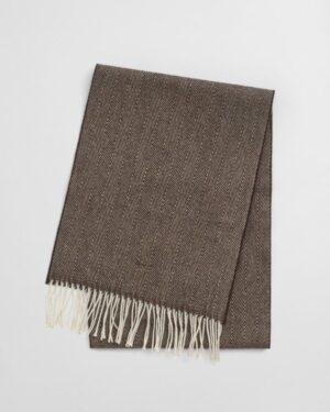 WOOL HERRINGBONE SCARF