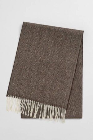 WOOL HERRINGBONE SCARF