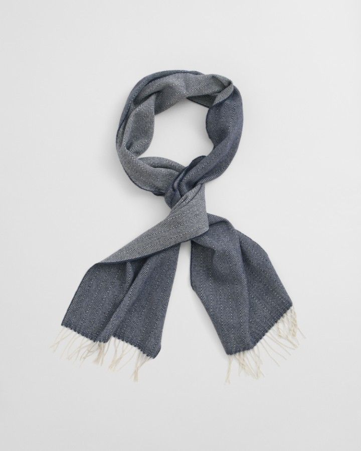 WOOL HERRINGBONE SCARF