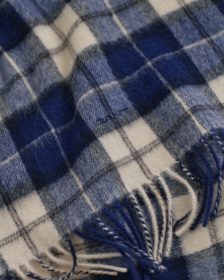 WOOL CHECKED SCARF