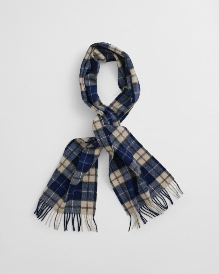 WOOL CHECKED SCARF