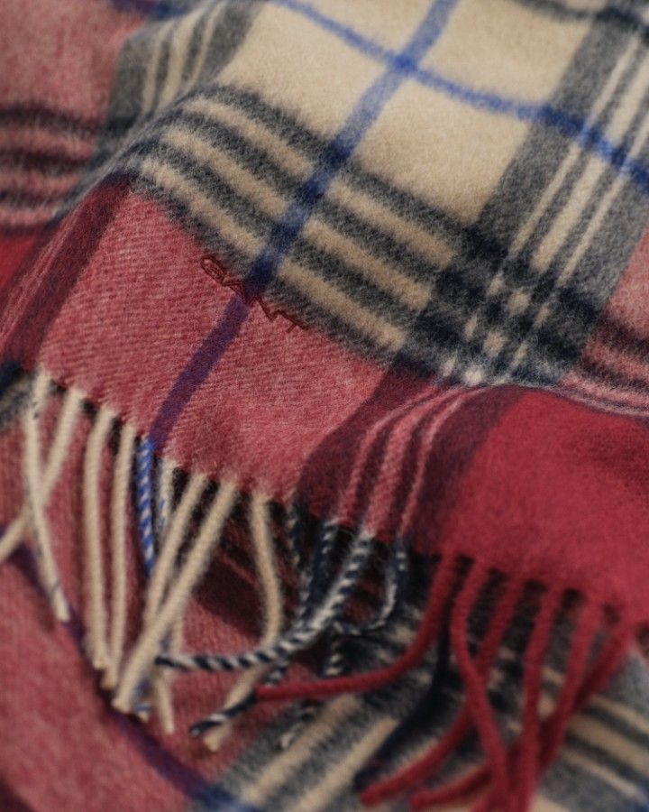 WOOL CHECKED SCARF