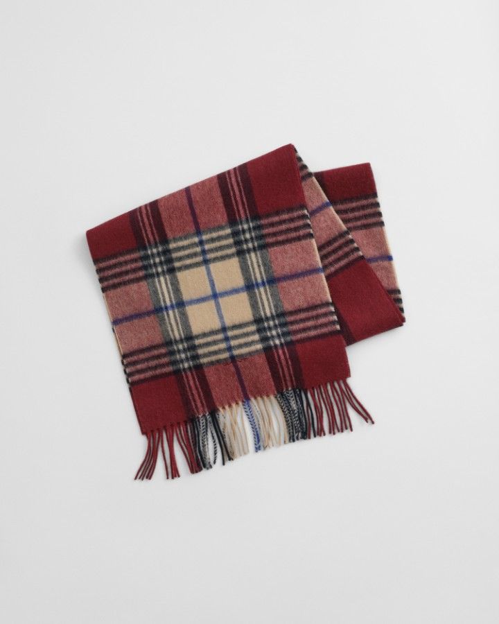 WOOL CHECKED SCARF
