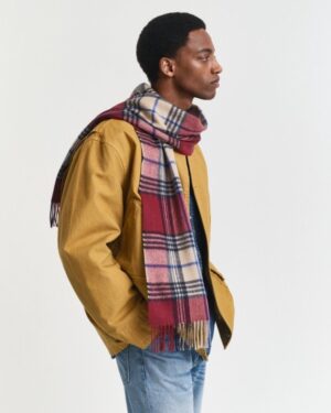 WOOL CHECKED SCARF