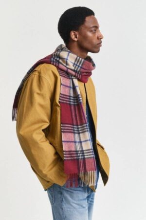 WOOL CHECKED SCARF