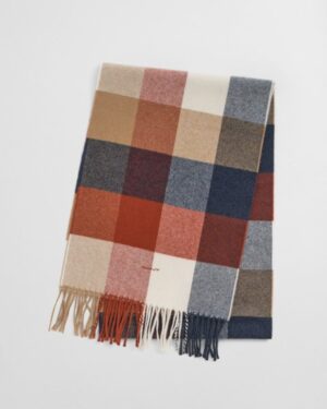 WOOL MULTI CHECKED SCARF