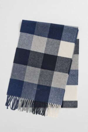 WOOL MULTI CHECKED SCARF
