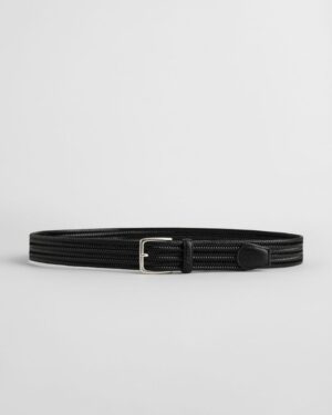Leather Elastic Braided Belt