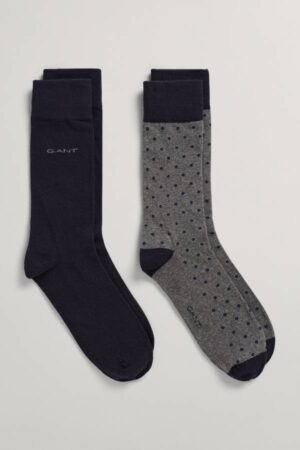 2-Pack Solid And Dot Socks