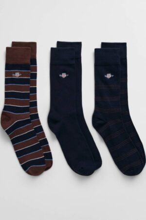SHIELD TIE STRIPE SOCKS 3-PACK GB