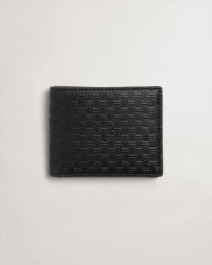 Leather Signature Weave Wallet